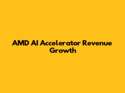 AMD AI Accelerator Revenue Growth