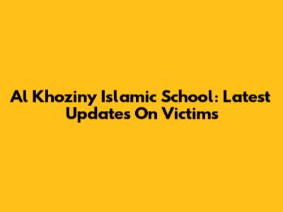 Al Khoziny Islamic School: Latest Updates On Victims