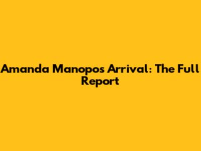 Amanda Manopo's Arrival: The Full Report