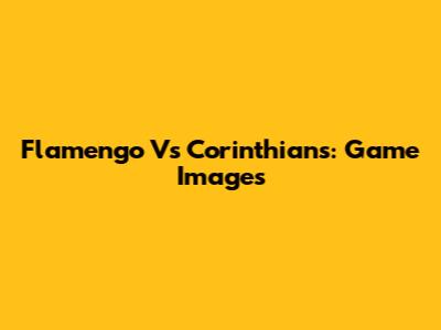 Flamengo Vs Corinthians: Game Images