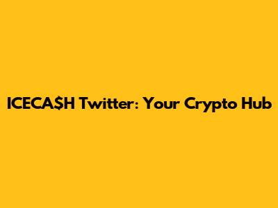 ICECA$H Twitter: Your Crypto Hub