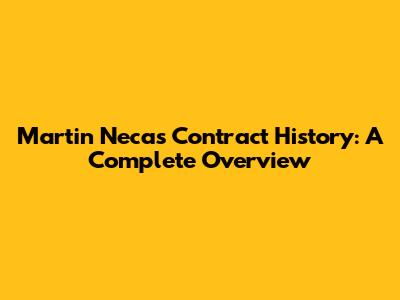 Martin Necas Contract History: A Complete Overview