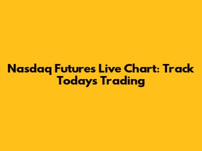 Nasdaq Futures Live Chart: Track Today's Trading