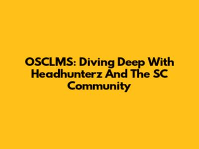 OSCLMS: Diving Deep With Headhunterz And The SC Community