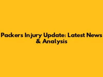 Packers Injury Update: Latest News & Analysis