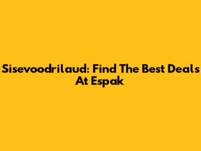 Sisevoodrilaud: Find The Best Deals At Espak